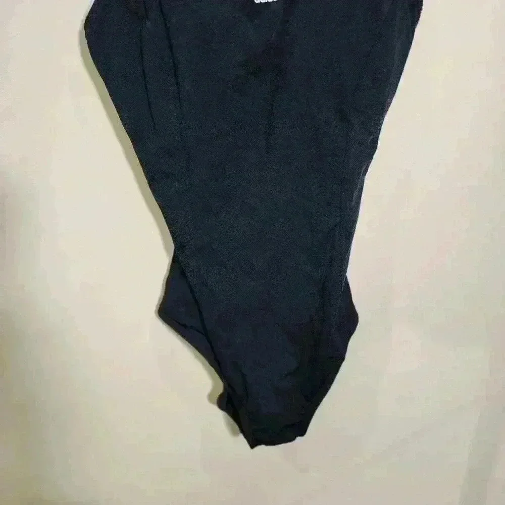 Black and white trim Adidas one piece bathing suit size 14 - Picture 4 of 8